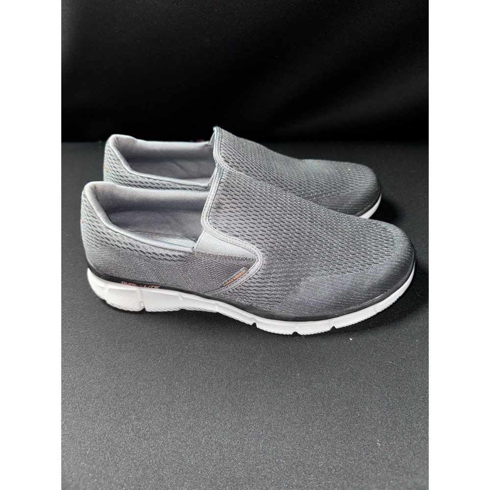Skechers Equalizer Dual Lite Slip On Shoes Gray Memory Foam Men's Size 11.5 - Picture 3 of 9